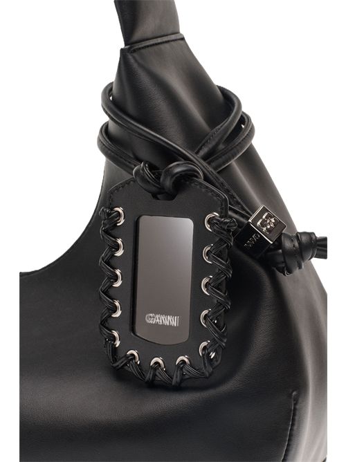 Ganni  borsa Hobo nera media Ganni | A6837BLACK 099